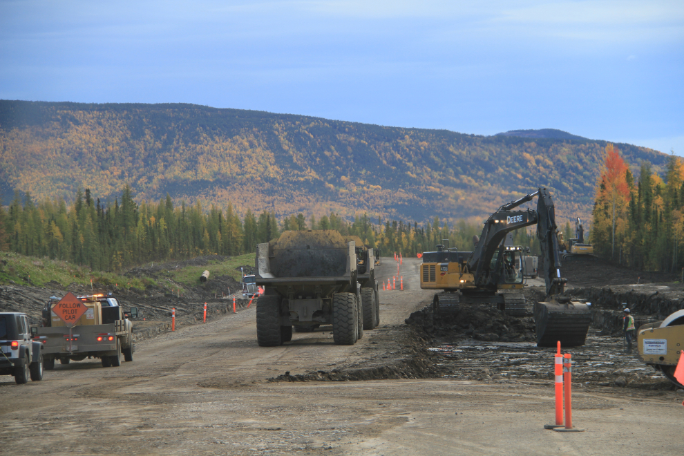 Major re-building of the Alaska Highway in BC
