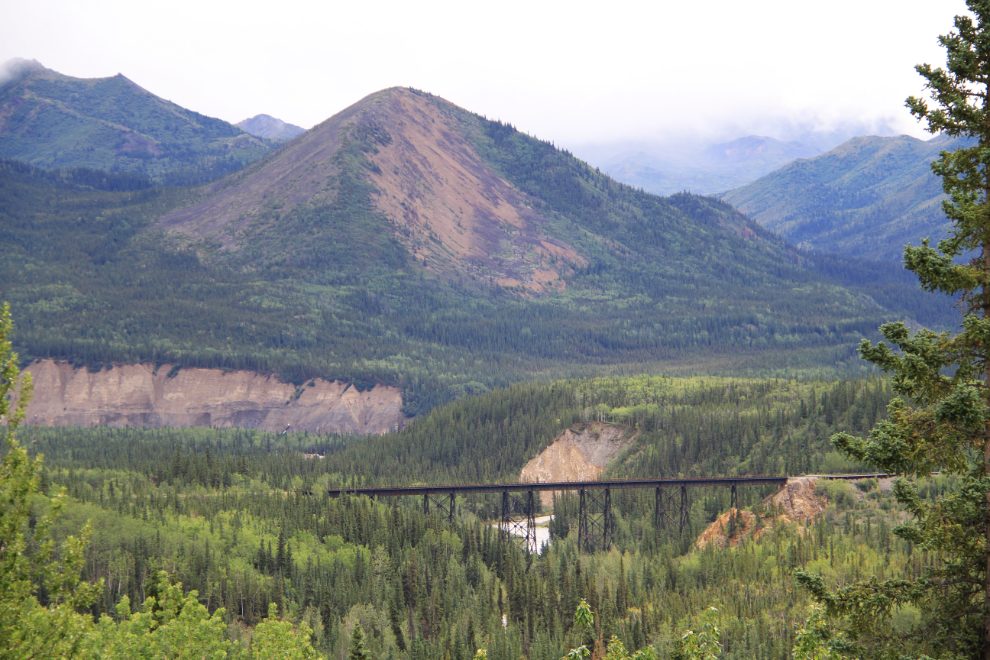Alaska Railroad trestle across Riley Creek - Denali National Park, Alaska