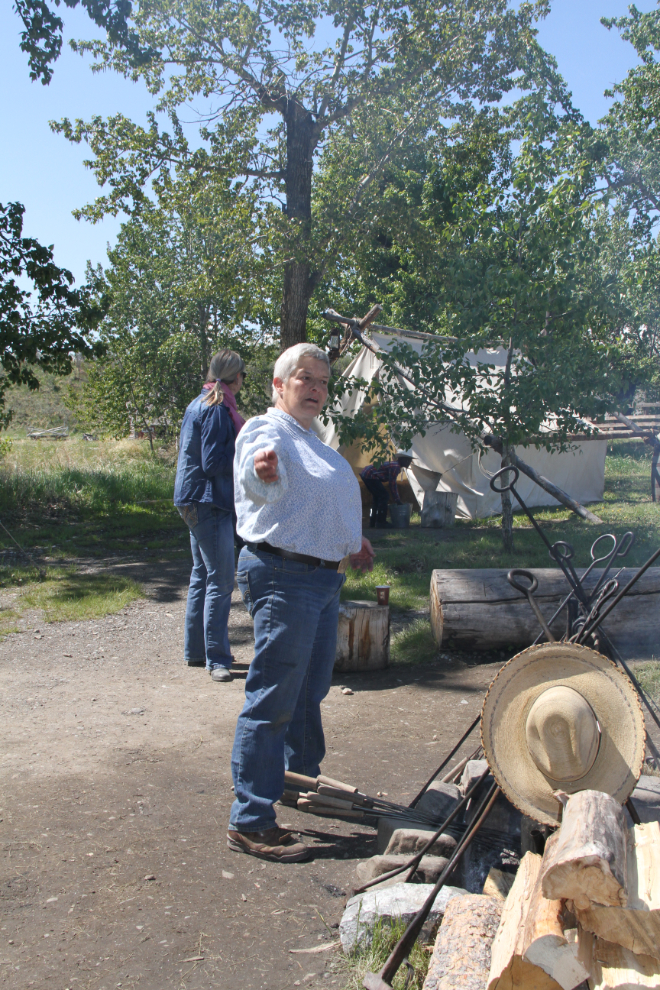 Interpreter Myriam Wilson at Bar U Ranch National Historic Site, Alberta