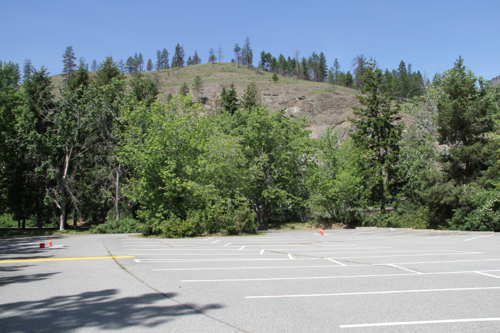 Day use parking lot at Bear Creek Provincial Park, BC