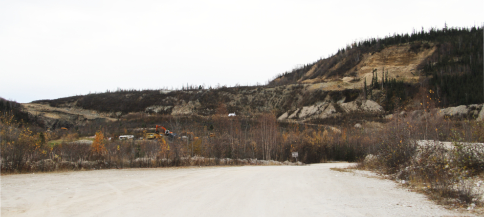 Placer gold mine on Bonanza Creek, Yukon