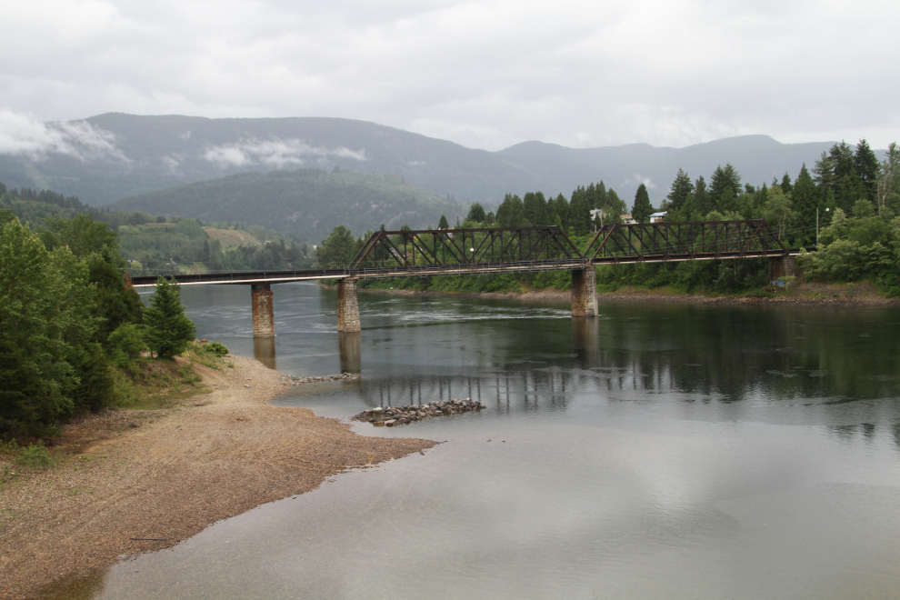 The historic CPR bridge in Castlegar, BC