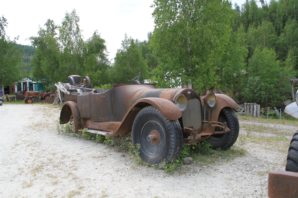 1916 McLaughlin Buick touring car at the Jerry Bryde Klondyke Mining Museum near Dawson City, Yukon