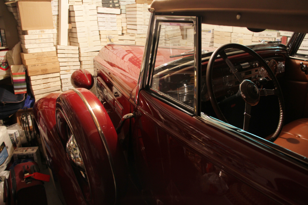 1937 Packard convertible Curly's Museum in De Winton, Alberta