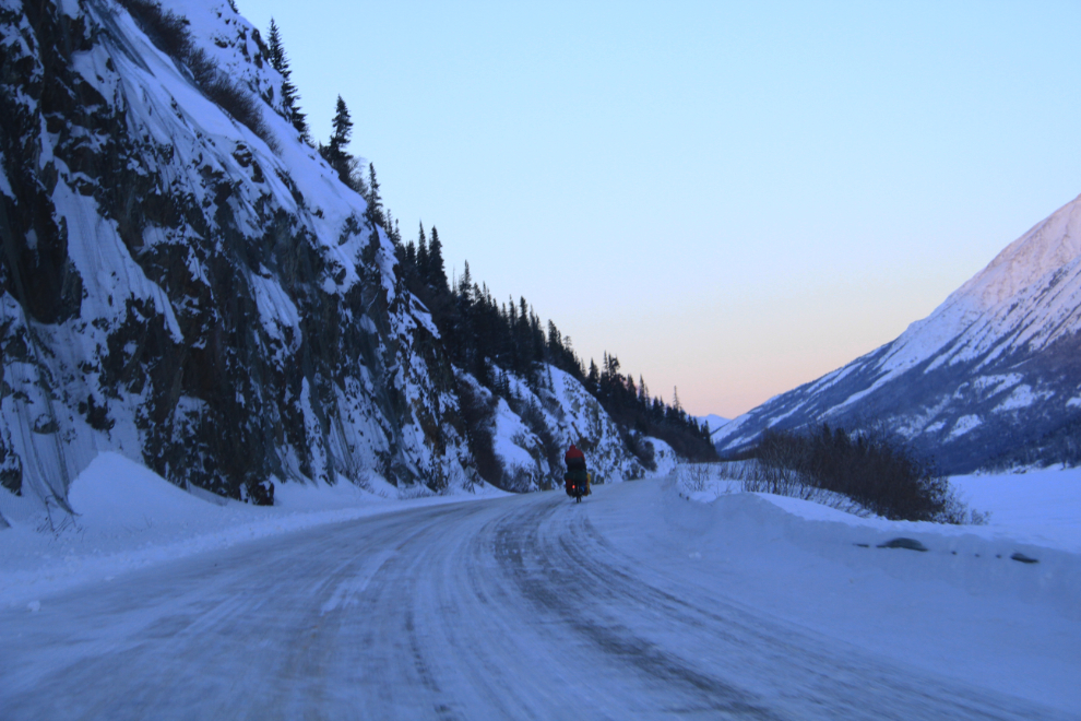 Cycling the South Klondike Highway in the winter