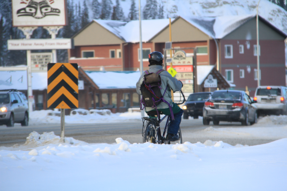 Winter cycling in Whitehorse, Yukon