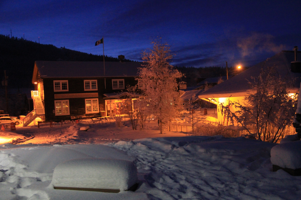 Dawson City, Yukon, on a winter morning