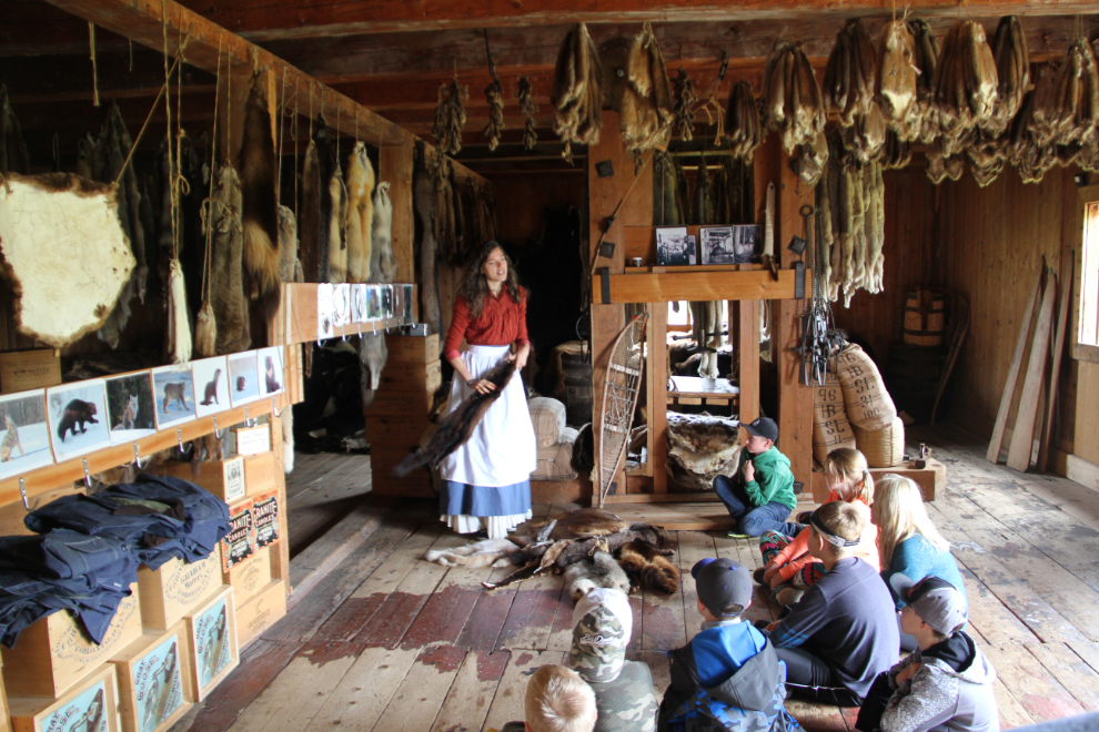 Fur storage at Fort St. James National Historic Site, BC