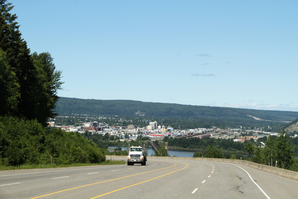 Approaching Prince George from the east on Highway 16