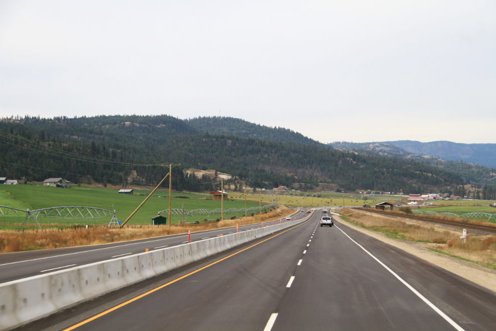 Highway 1 looking west towards Kamloops, BC