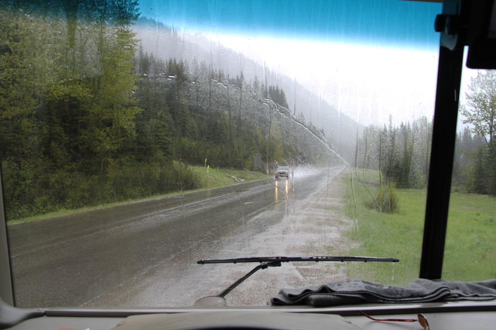Torrential rain on the Salmo-Creston Highway