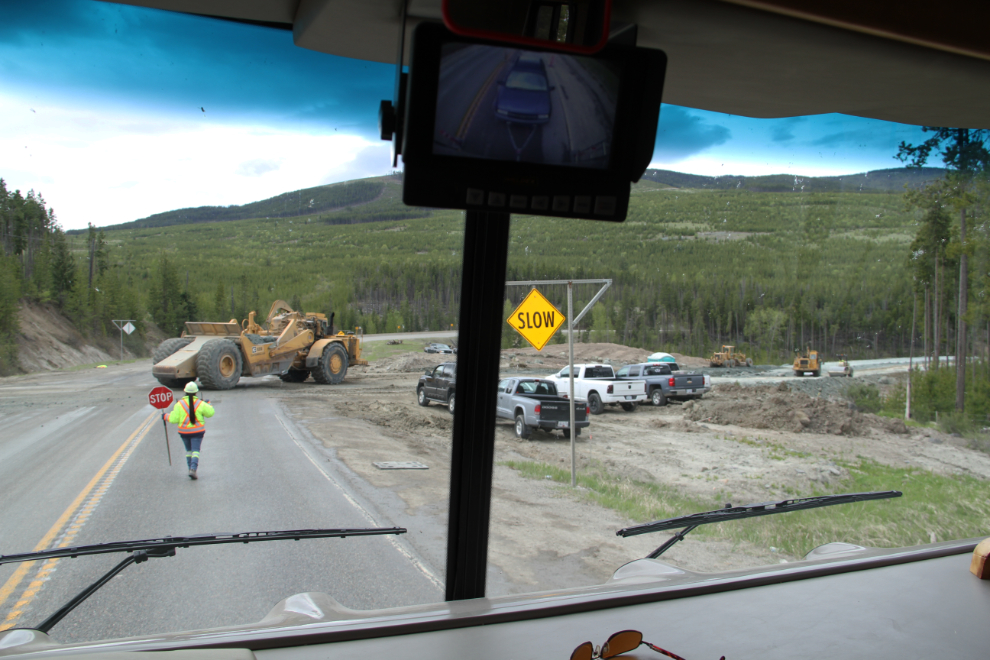 Construction on Highway 3 near Sunday Summit