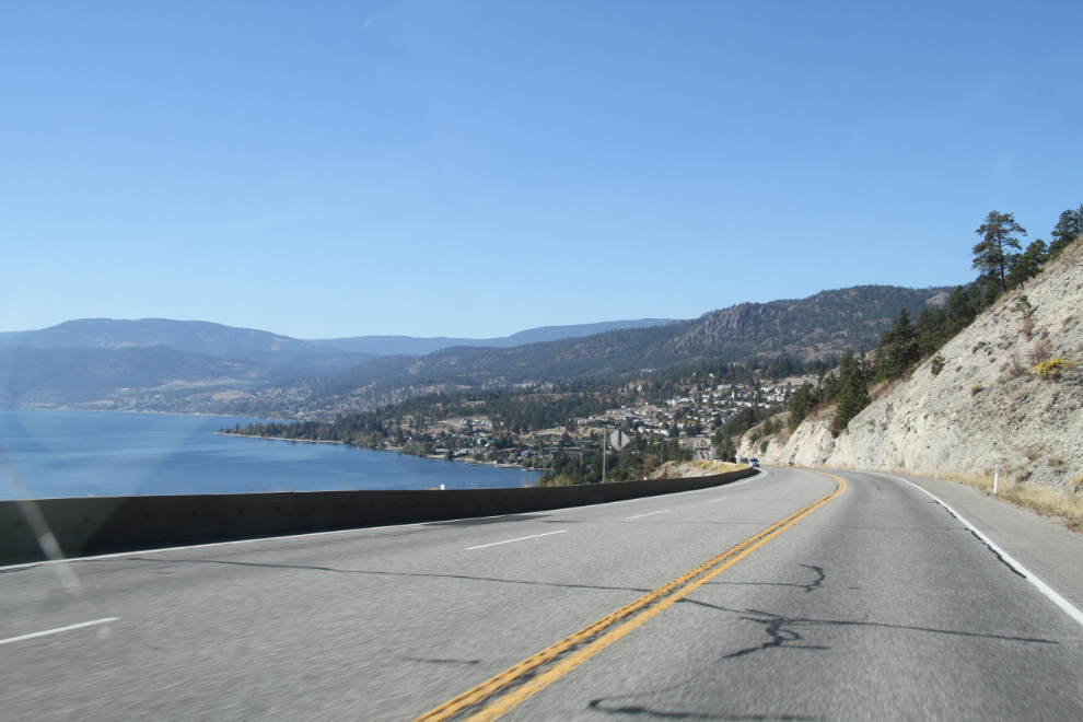 BC Highway 97 south to Peachland