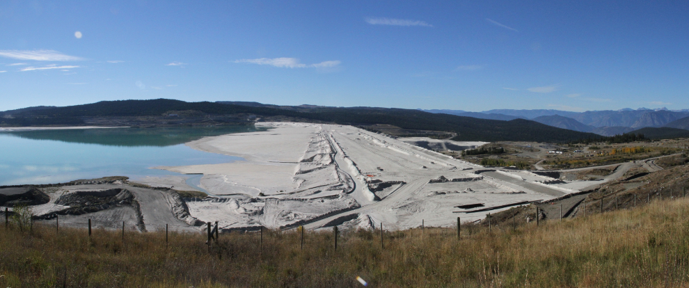 Highland Valley Copper's mine tailings pond