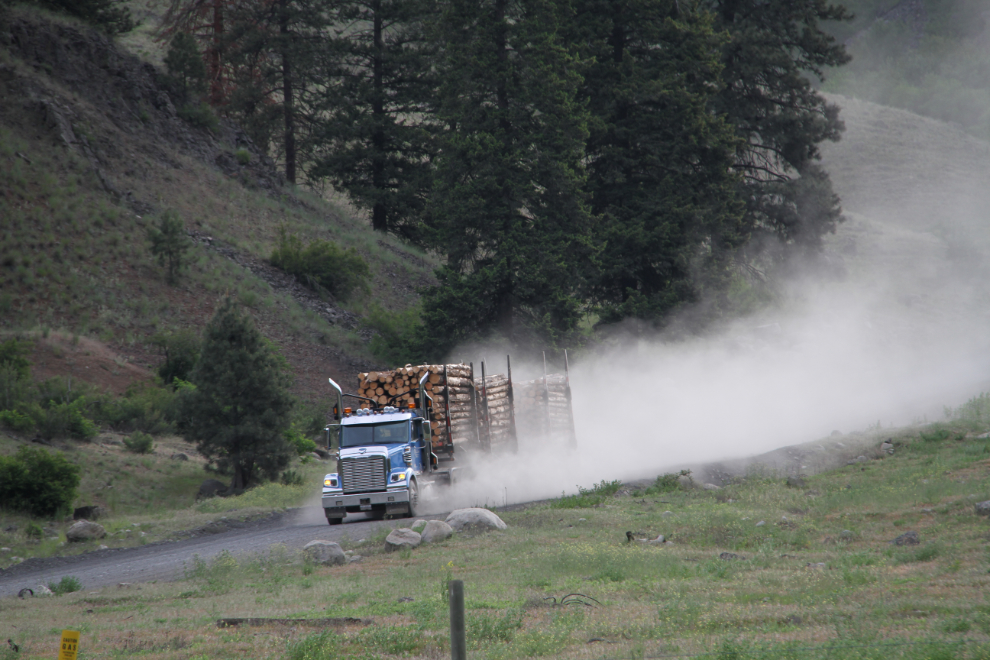 Logging truck at Stemwinder Provincial Park, BC