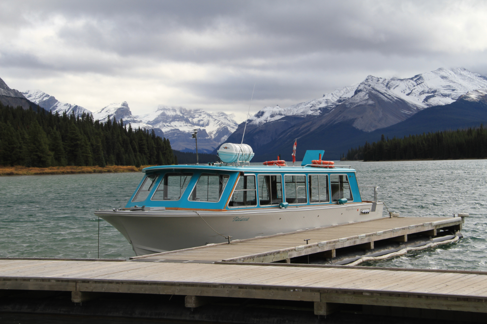 Tour boat at Maligne Lake, Alberta