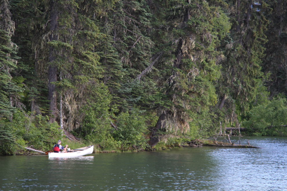 Canoeing on Meziadin Lake