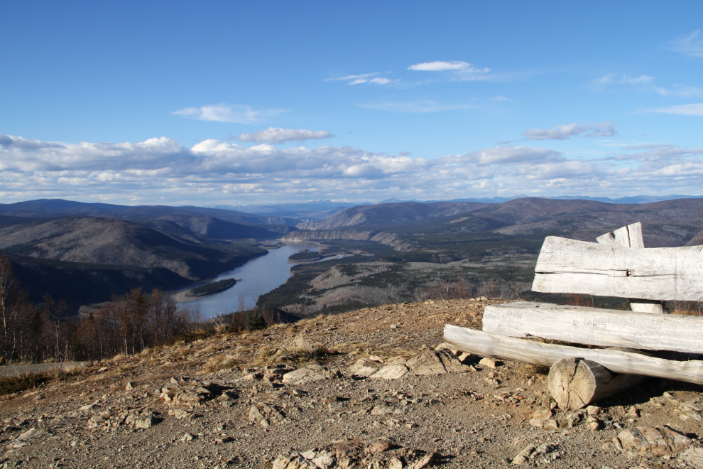The Yukon River from the top of the Midnight Dome at Dawson