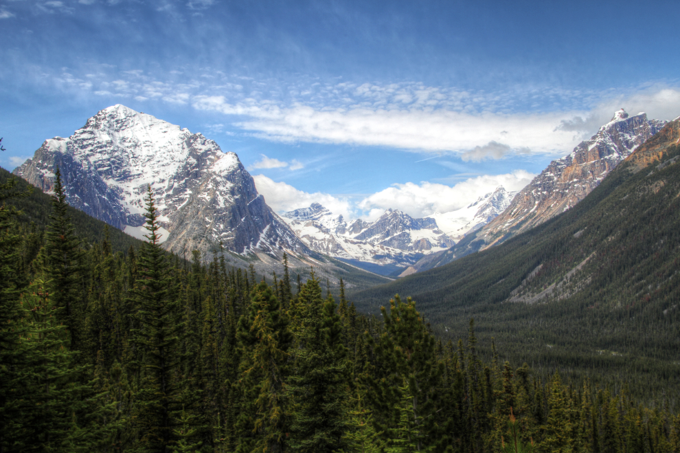Along the road to Mount Edith Cavell, Alberta