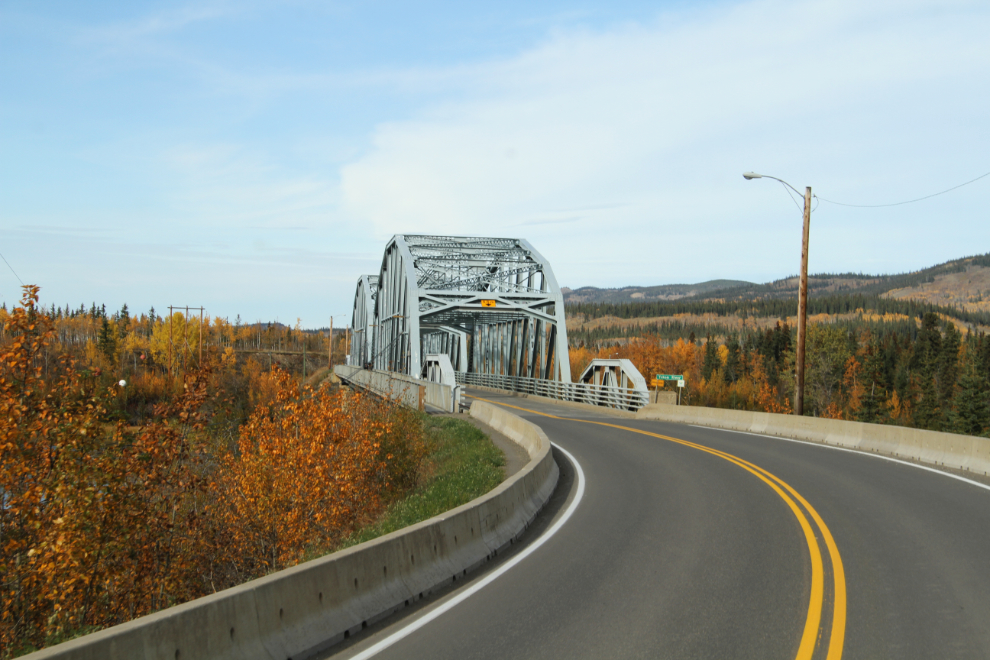 The Yukon River bridge at Carmacks, Yukon