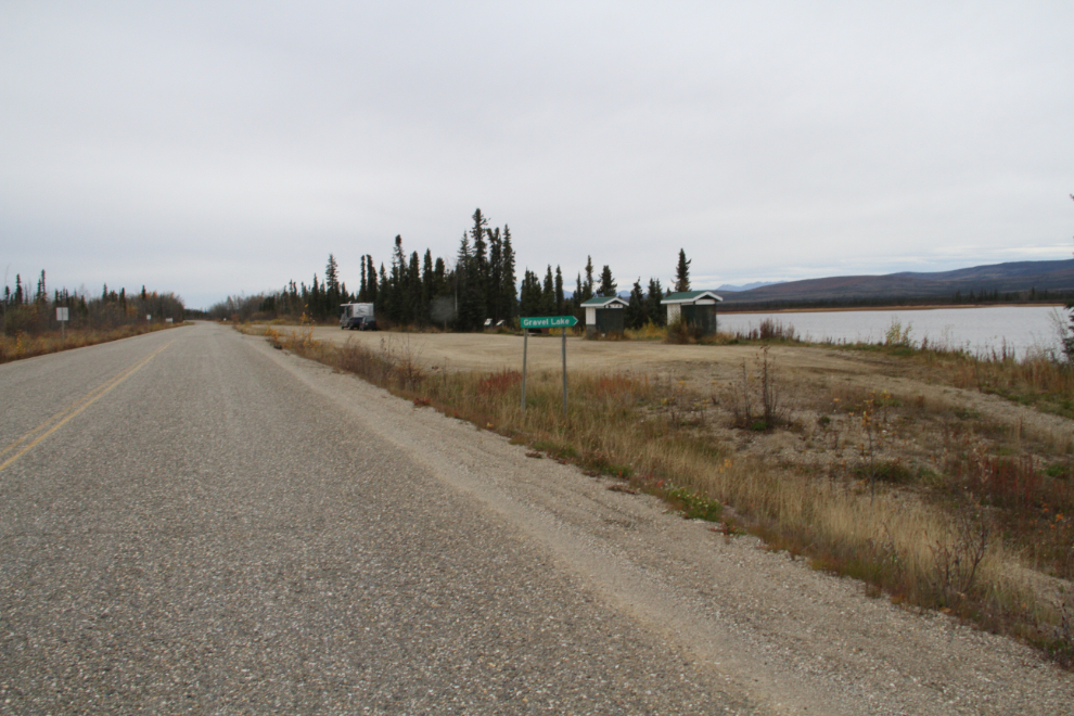 Gravel Lake rest area, North Klondike Highway