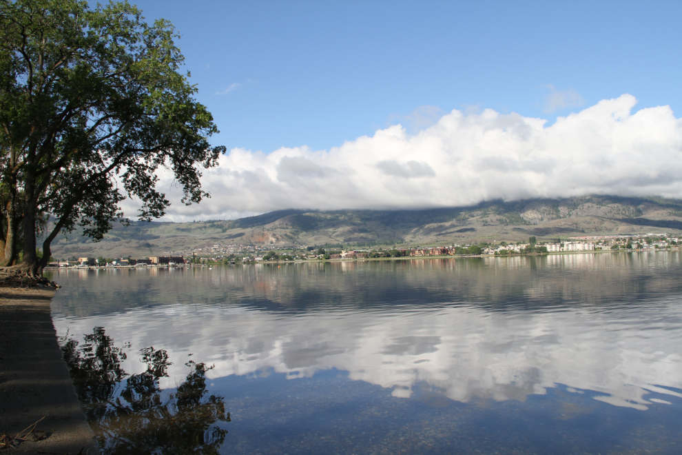 The view across Lake Osoyoos from Nk'mik Campground