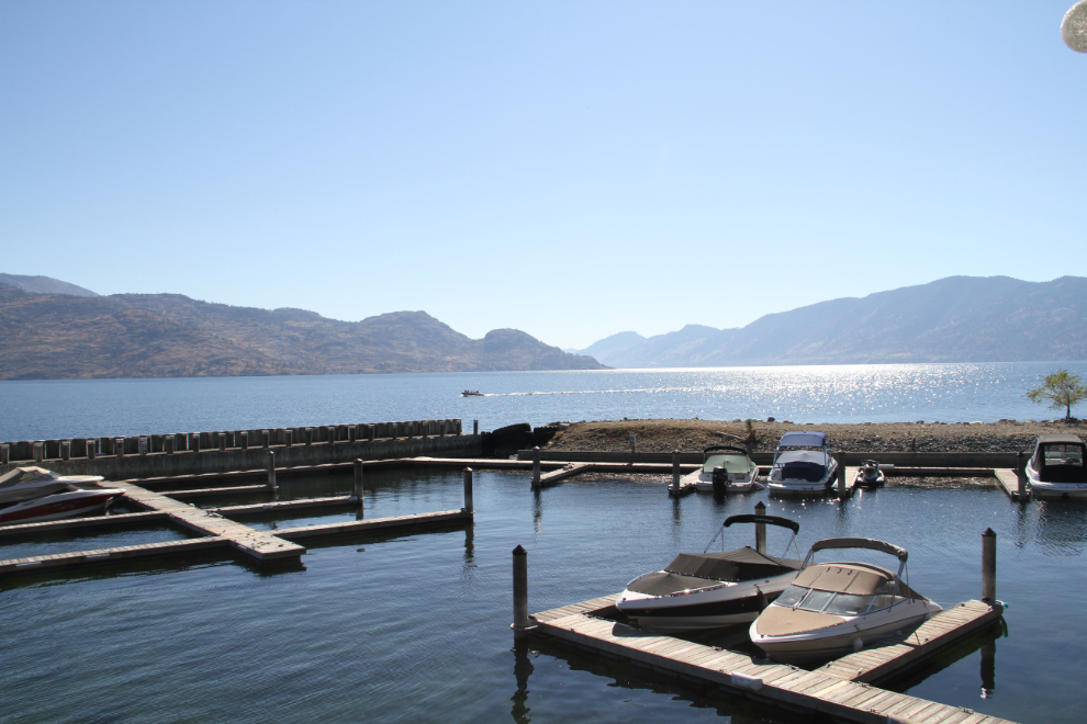 The view from Blind Angler Grill, Peachland, BC