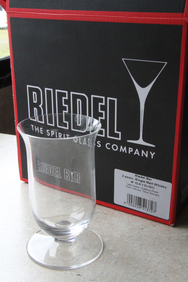 Riedel single-malt whiskey glasses