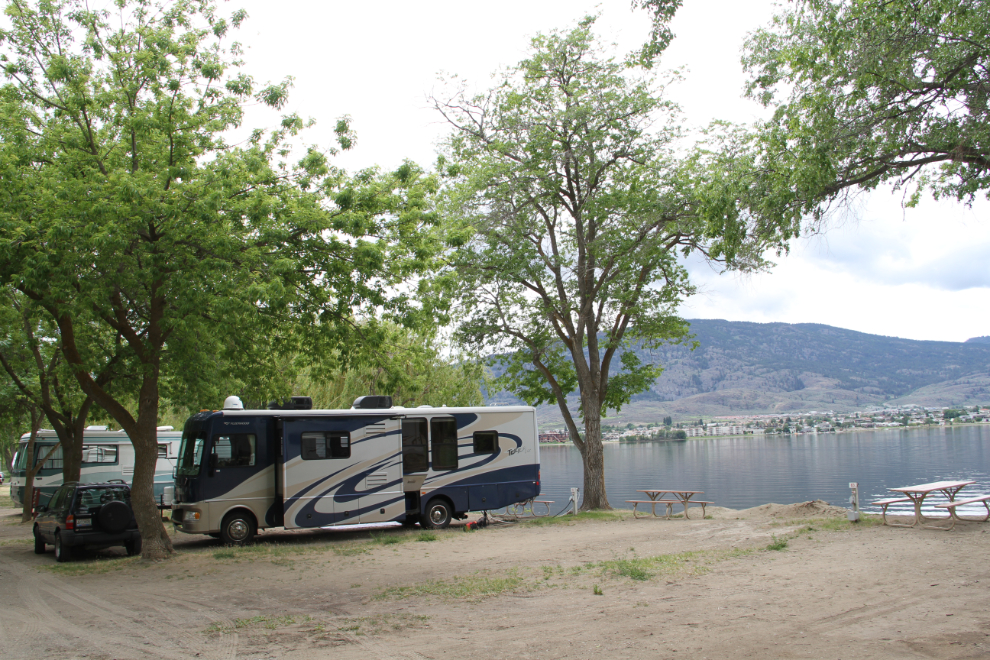 Lakeshore site #82 at Nk'mip Campground in Osoyoos, BC