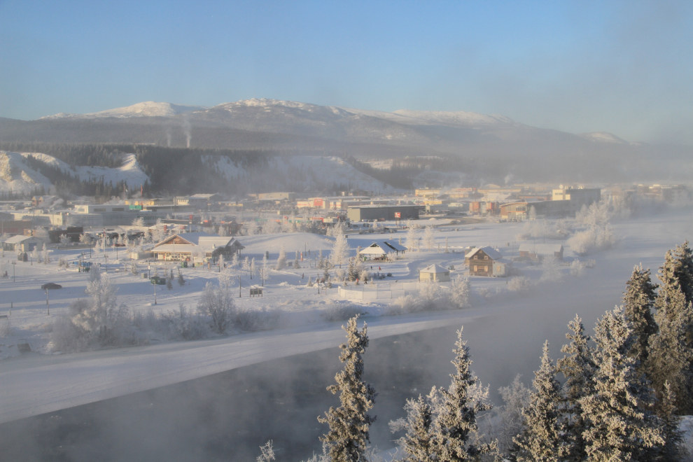 A winter look at Shipyards Park in Whitehorse