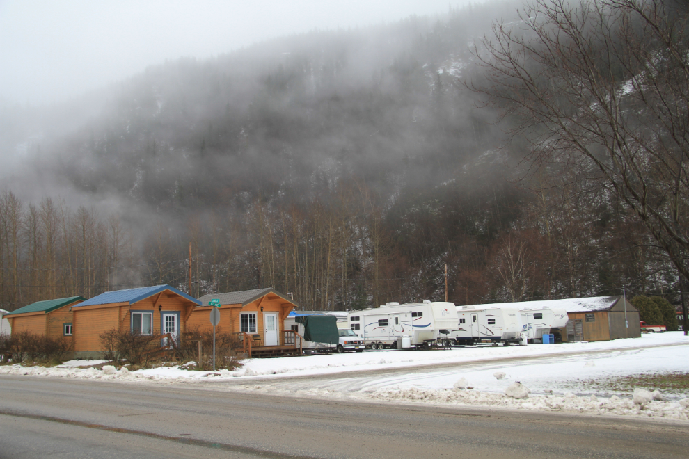 Seasonal staff housing cabins and trailers in Skagway