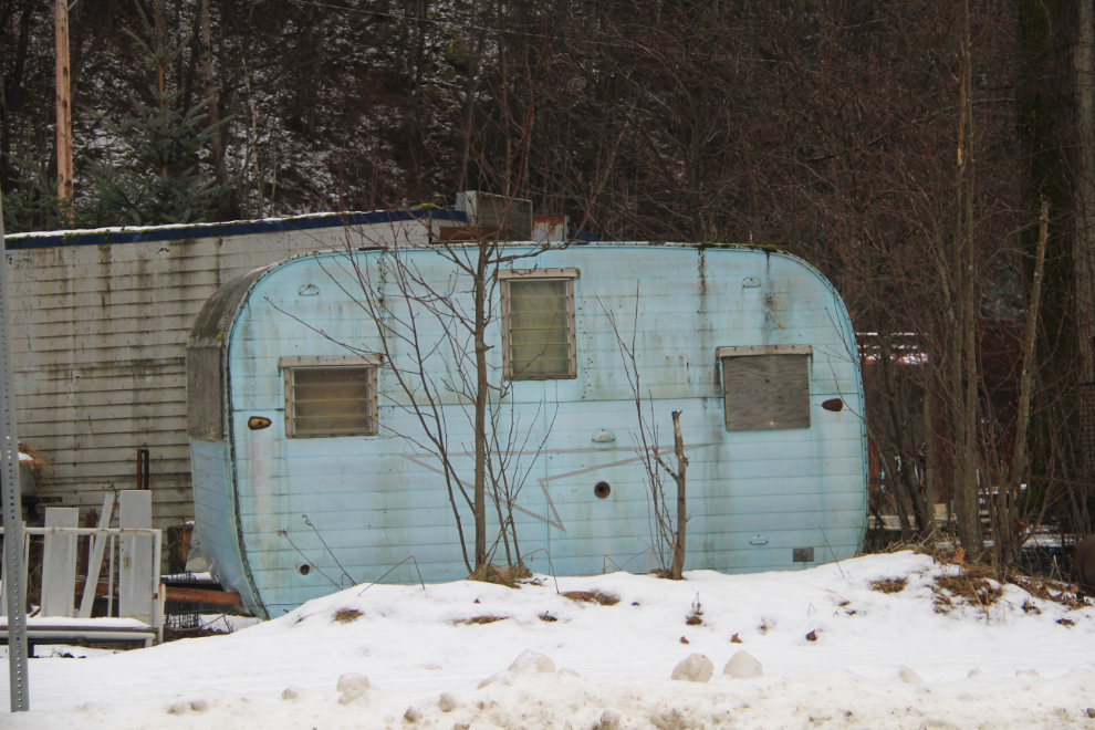 Vintage trailer in Skagway 