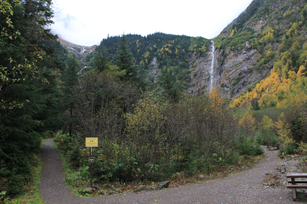 Trails and waterfalls at Twin Falls Recreation Site, Smithers, BC