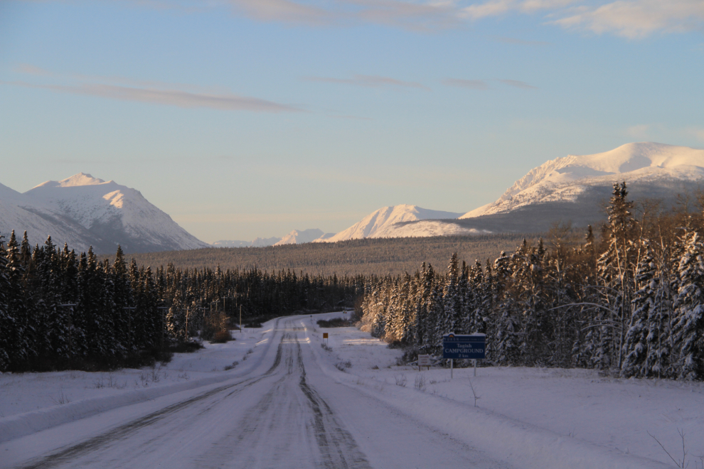 On the Tagish Road in the winter