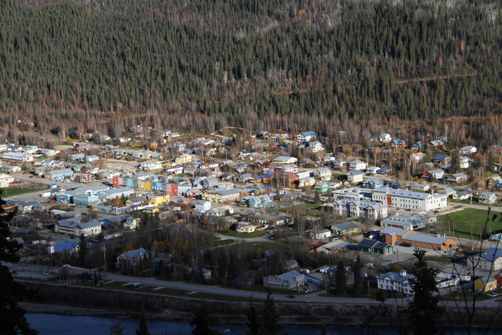 Dawson City, Yukon, from the Top of the World Highway