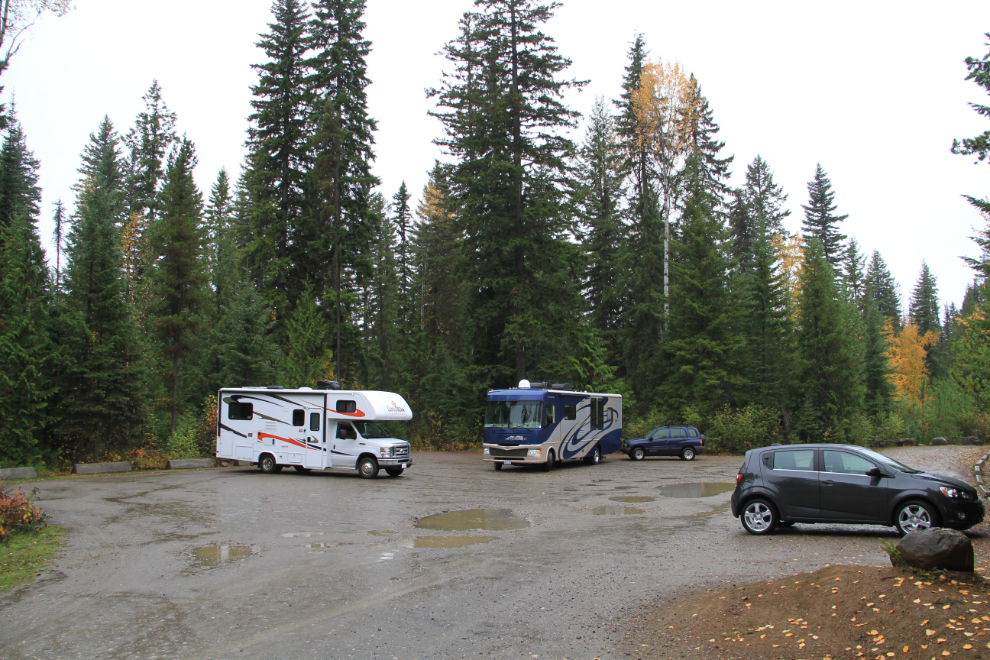 Dawson Falls parking lot, Wells Gray Provincial Park, BC