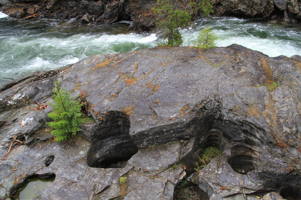 Potholes along the Murtle River in Wells Gray Provincial Park, BC