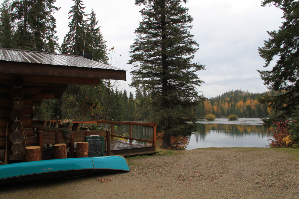 The coffee shop on Clearwater Lake in Wells Gray Provincial Park, BC