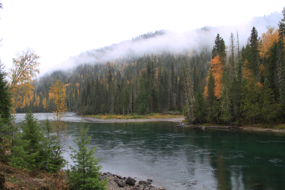 Clearwater River at the Redspring picnic area, Wells Gray Provincial Park, BC