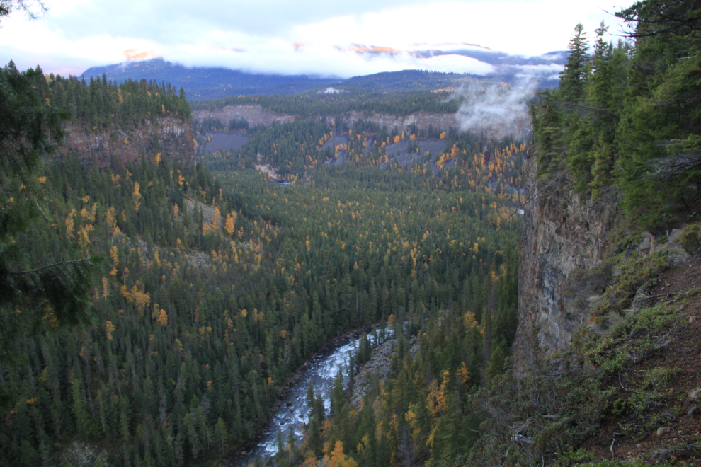 The canyon below Helmcken Falls, Wells Gray Provincial Park, BC