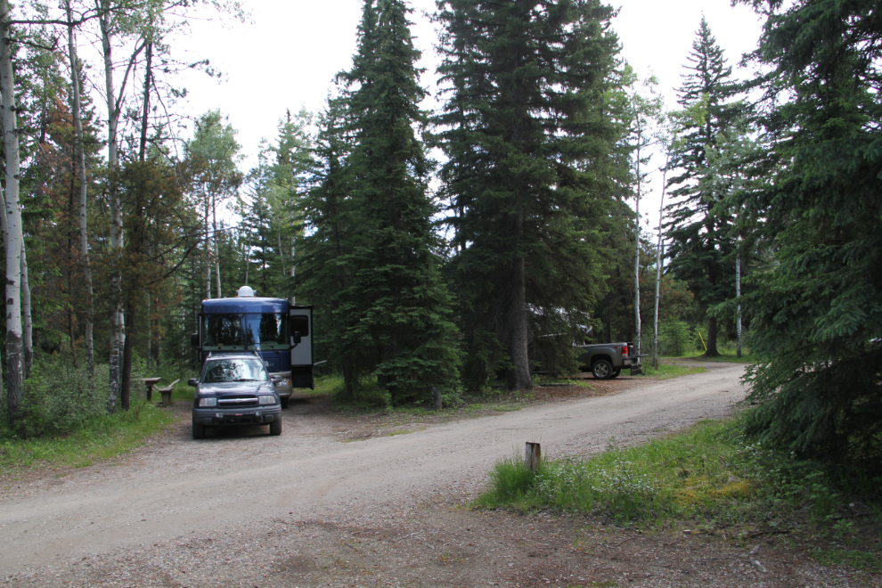Unserviced site 30GG at Whistlers campground in Jasper
