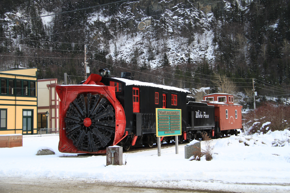 The White Pass' historic rotary snow plow