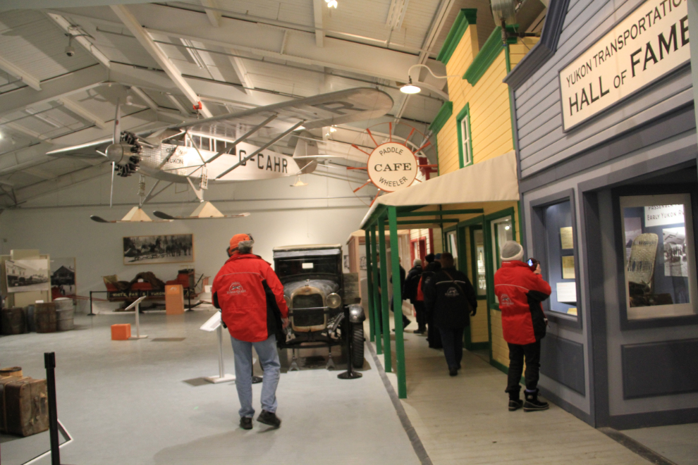 The main hall in the Yukon Transportation Museum