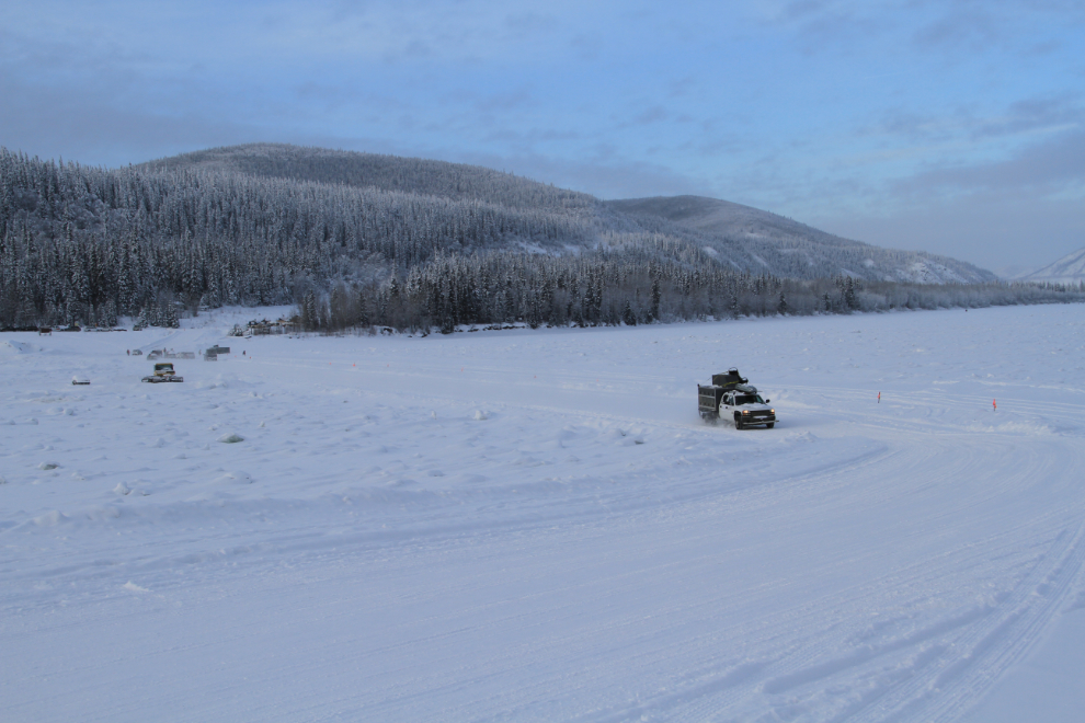 Ice road at Dawson City, Yukon