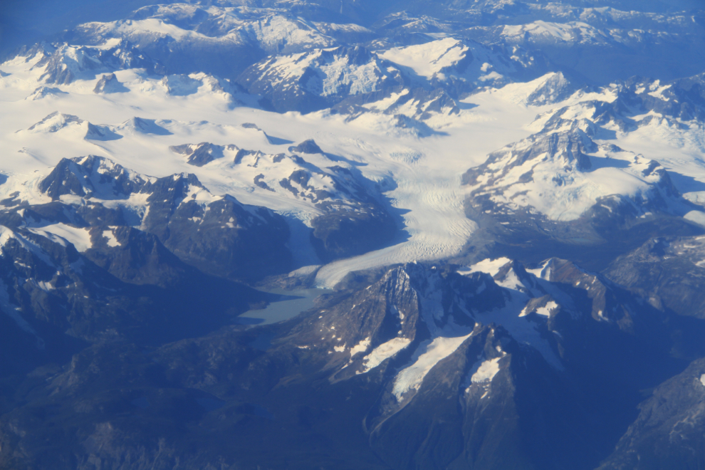 A glacier in central British Columbia