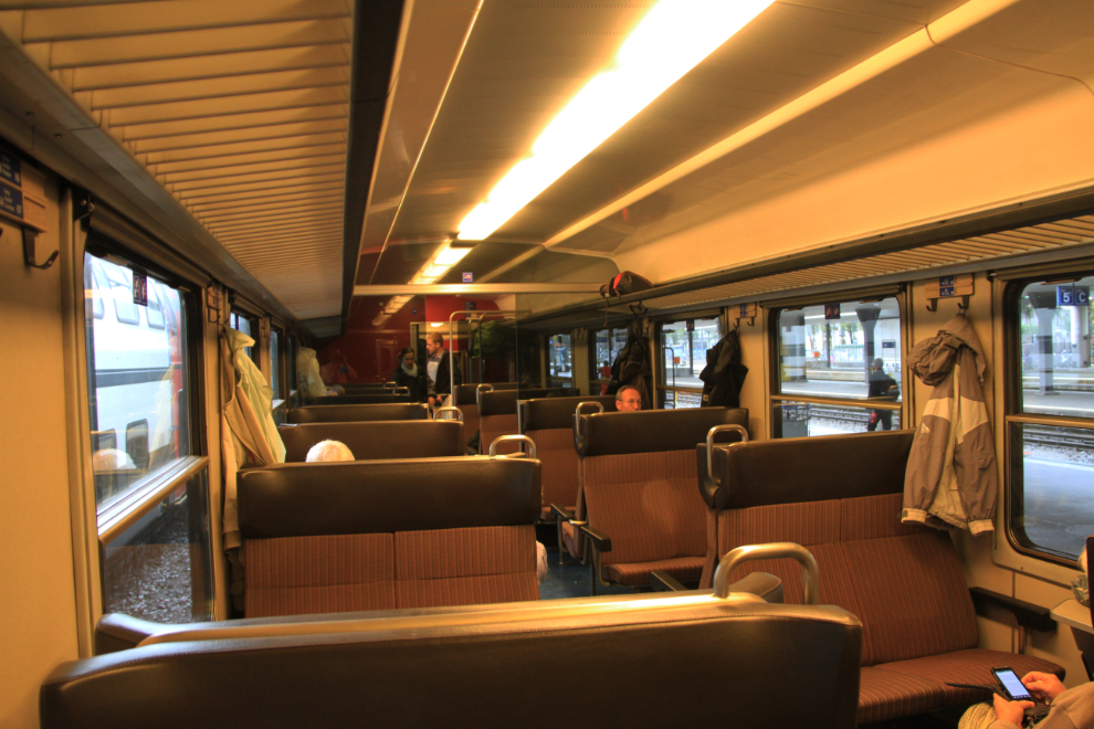 Train car in Switzerland