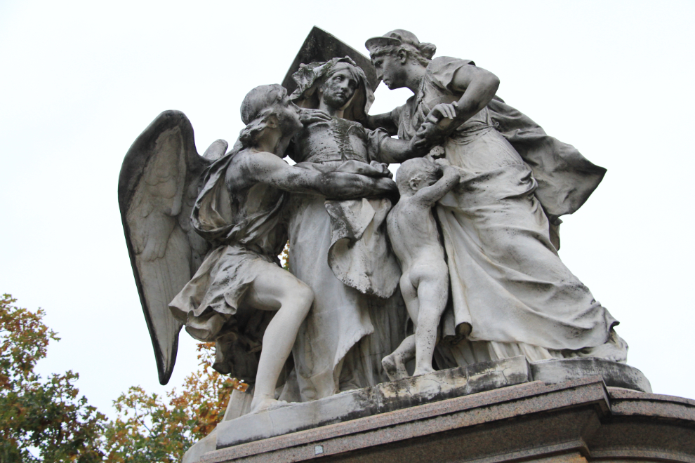  The sculpture 'Switzerland Succoring Strasbourg' in Basel, Switzerland