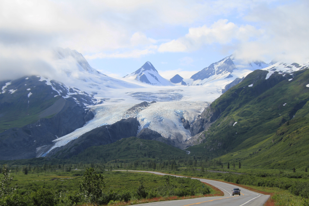 The Richardson Highway and Worthington Glacier, Alaska