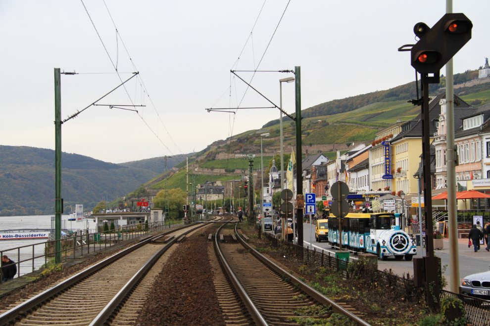 Trains in Rudesheim, Germany