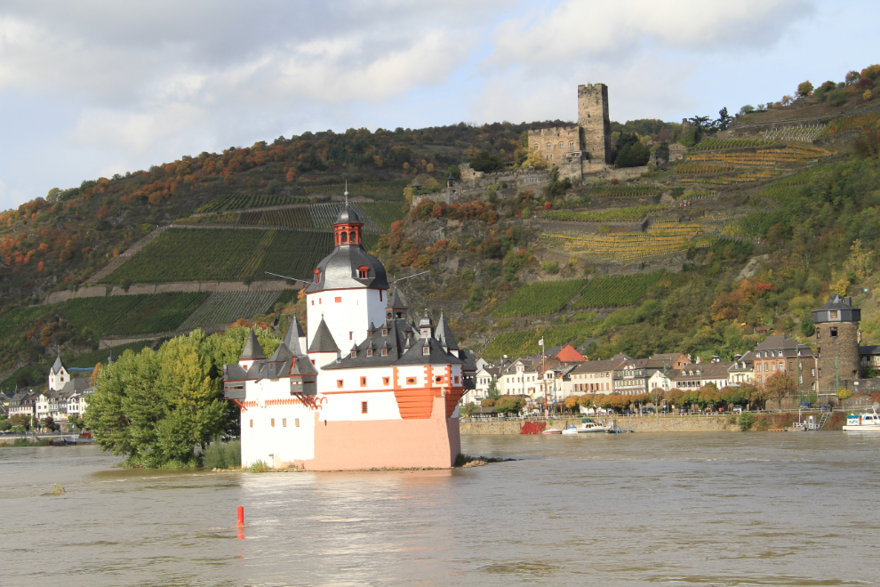 Cruising down the Rhine River - castle after castle.